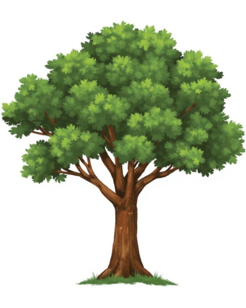 Large, green, mature tree